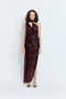 Sara Sequin Dress in Burgundy