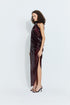 Sara Sequin Dress in Burgundy