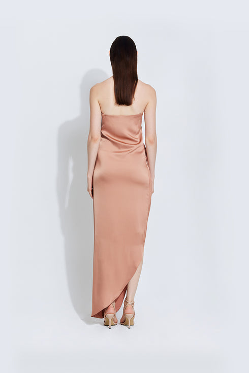 Sascha Blush Dress in Satin