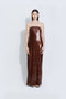 Christine Sequin Dress in Brown