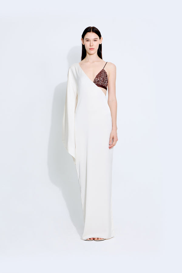 Exclusive Virgo Satin Dress