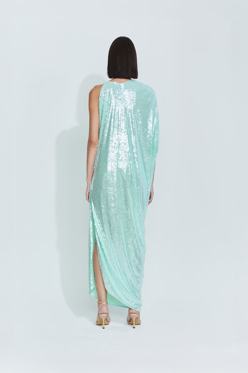 Gwen Sequin Gown in Mint