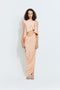 Sophia Satin Dress in Blush